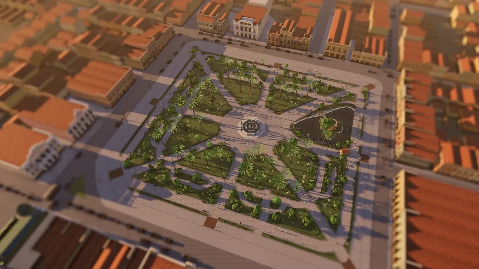 An overview of the square and neighbouring blocks in Pelotas 1935